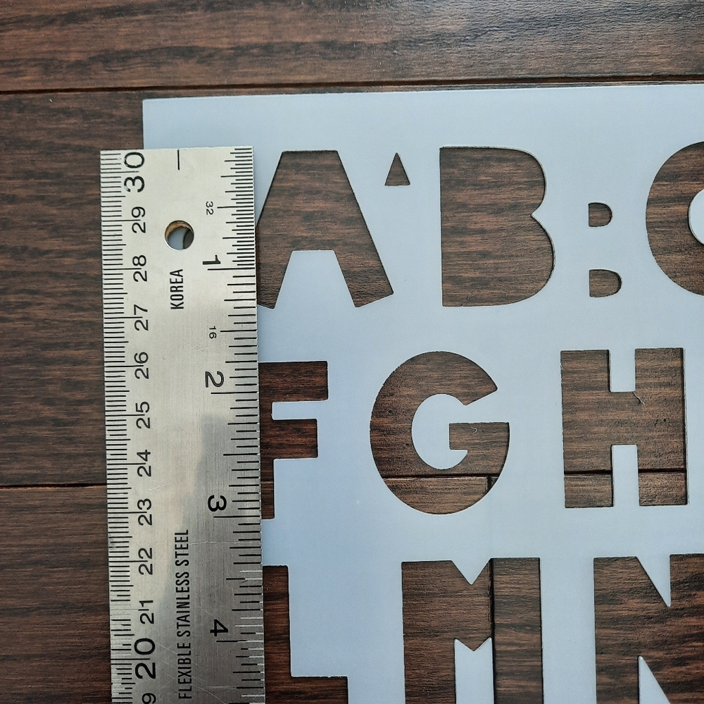 Stencil Set: Alphabet, Numbers, and Shapes - Picture 15 of 16